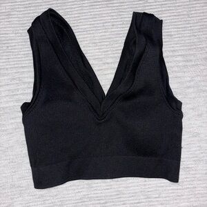 Aerie Black Crop Top